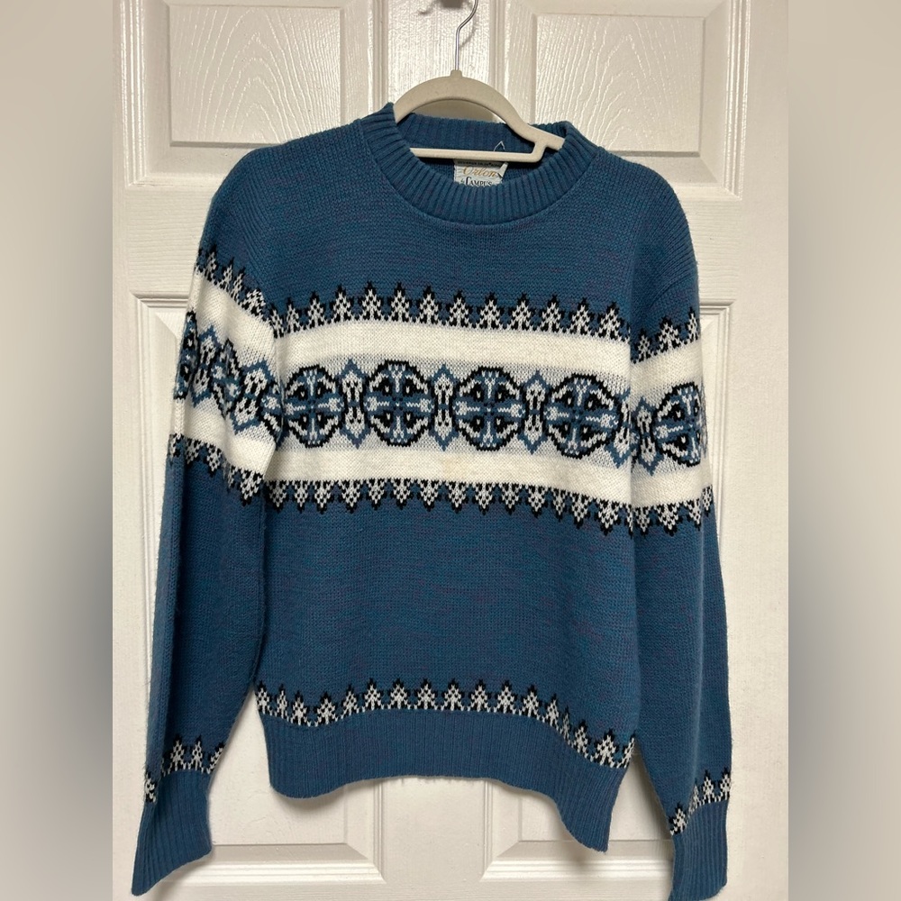 VTG 60's Orlon By Campus Men's Small 100% Acrylic Knit Sweater Made In USA